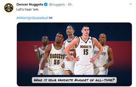 Nuggets left Carmelo off the all-time graphic… the Blazers responded 😅