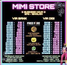 Buy free fire diamond online at cheap price in bangladesh, your trusted online video game store. Mimi Diamond Diamond Murah By Mimi Store Mimi Diamond Facebook