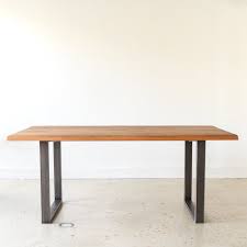 Your passion for building your own table is greatly boosted by the weven industrial metal modern table legs. Live Edge Modern Dining Table U Shaped Metal Legs What We Make