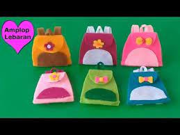 Amplop Lebaran Cara Membuat Amplop Model Tas Ransel Dari Kain Flanel Youtube Kain Flanel Amplop Tas Flanel