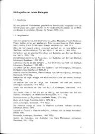 Bibliografie van Johan Ballegeer