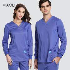 New look pattern 6233 unisex pants, robe and knit tops Viaoli New Stretch Rib Knit Scrubs Medical Uniforms Full Elastic Medical Clothes Set Men Top Pant Scrubs Medical Uniforms Women Buy At The Price Of 47 14 In Aliexpress Com Imall Com