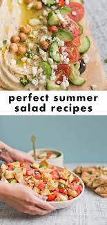 3 Easy Summer Salad Recipes Perfect For Entertaining Paper And Stitch Recipe Summer Salad Recipes Easy Summer Salads Summer Salads