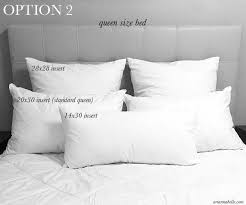 Pillow Size Guide For Queen Beds Arianna Belle Bed Pillow Arrangement Bedroom Rug Placement Bed Pillows