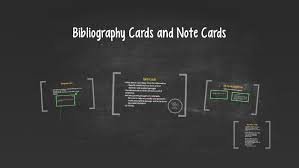 By the way, works cited is the new name (modern language. Bibliography Cards And Note Cards By Heather Collen