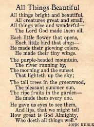 A Vintage Cottage Home All Creatures Great And Small Kids Poems Christian Poems Poems Beautiful