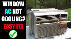 window air conditioner not cooling and