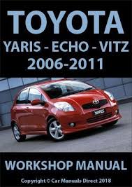 Toyota Yaris Echo Vitz 2006 2011 Workshop Manual Free Yaris Toyota Manual Car