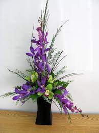 Orchid Arrangement Www Carolynsfloraldesigns Com Church Flower Arrangements Fresh Flowers Arrangements Tropical Flower Arrangements