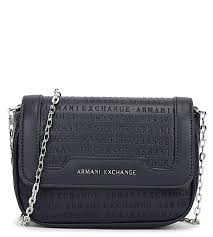 The variety of styles offered by armani allows each person to find the design that most suits their needs and. Buy Armani Exchange Navy Logo Large Cross Body Bag For Women Online Tata Cliq Luxury