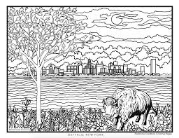 His most famous building is fallingwater, which is one of the most important. Free Printable Buffalo Coloring Book Pages To Brighten Your Day Visit Buffalo Niagara