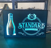 LED BOTTLE SERVICE SIGN CUSTOM LOGO - SINGLE BOTTLE HOLDER