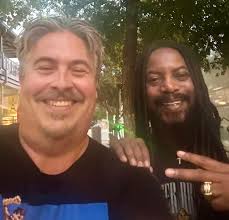 fb ...Hangin with the awesome Lajon Witherspoon from Sevendust! 🤘❤  @ljspoon @sevendustofficial #lorrainerocks #roxypetrucciroxy  #brittlightning #sharerossrocks