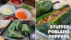 Stuffed Poblano Peppers Keto Low Carb Friendly Easy Delicious Youtube