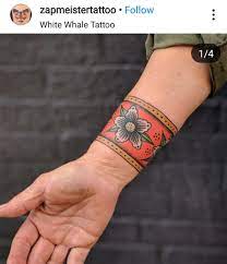 Ooo Tattoos Traditional Tattoo Cuff Cuff Tattoo Traditional Tattoo