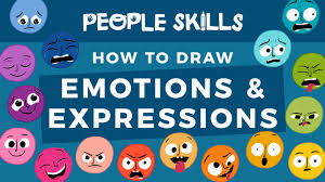 We created the emotion faces printout to help children match a word (and a face) with their feelings. Day 8 How To Draw A Happy Expression Bardot Brush