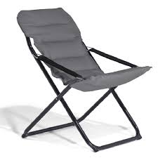 Chilienne Matelassee Pliante Farniente Gris Anthracite Transat Fauteuil Et Hamac Mobilier De Jardin Jardin Et Plein Air Gifi Hamac Transat Balancelle Transat