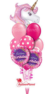 Wishing you a joyful birthday. Happy Birthday Magic Unicorn I Balloon Bouquet 12 Balloons Balloon Delivery By Balloonplanet Com