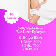 buz lazer epilasyonda 5 bolge 999 epilasyon firca yaya