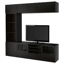 Besta Tv Storage Combination Glass Doors Hanviken Sindvik Black Brown Clear Glass 94 1 2x15 3 4x90 1 2 Order Here Ikea Tv Storage Living Storage Ikea