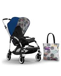 Bugaboo Andy Warhol Bee 3 Tailored Fabric Set Blue Transport Bugaboo Bee Stroller Bugaboo