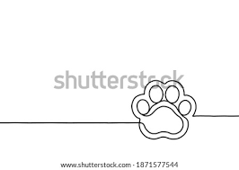 You just need to draw a foot print, step by step. Pawprint Drawing At Getdrawings Free Download