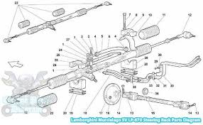 The lamborghini murciélago is a sports car produced by italian automotive manufacturer lamborghini between 2001 and 2009. Lamborghini Murcielago Steering Rack Parts Diagram Sv Lp670