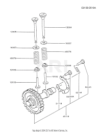 Kawasaki Fg300d Ds12 4 Stroke Engine Fg300d Parts Diagram For Valve Camshaft