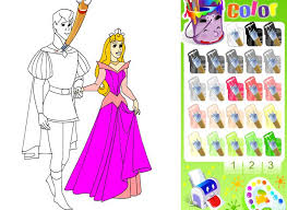 Princesas Disney Para Colorear Con Muestra