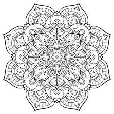 Free Printable Mandala Coloring Pages Detailed Coloring Pages Flower Coloring Pages Mandala Coloring