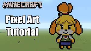 Minecraft Pixel Art Tutorial - Isabelle - YouTube