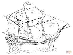 Barco Pirata Para Colorear