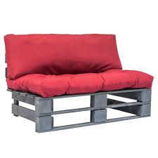 Beste paletten sofa kissen von palettenkissen paletten polster palettenauflage kissen. Vidaxl Garten Palettensofa Mit Roten Kissen Kiefernholz Gitoparts