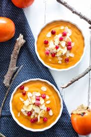 Veganes Kaki Creme Dessert Lecker Creme Dessert Zuckerfreie Desserts