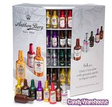Anthon Berg Liquor Filled Chocolate Bottles 64 Piece Box Chocolate Liqueur Liquor Candy Chocolate Liquor