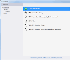 Scaffolding Download And Installation Telerik Ui For Asp