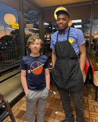 Tonight my son turned 12 and so we went to Waffle House( his choice) as we  went in I mentioned to the waiter, Philip that it was my son's 12th  birthday mainly
