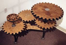 Steampunk Gear Table Makes For A Cool Conversation Piece Steampunk Table Steampunk Furniture Steampunk Decor