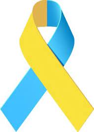 Yellow And Blue Awareness Ribbon Awareness Ribbons Awareness I Miss My Mom