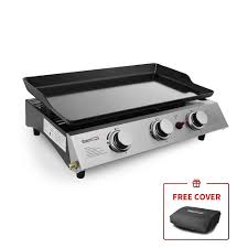 Wooden stove top tray ( no décor included) this tray can be used on both electric and gas stoves. Royal Gourmet Portable 3 Burner Built In Propane Gas Grill In Stainless Steel Pd1300 The Home Depot