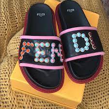 Fendi Shoes Fendi Studded Slides Poshmark