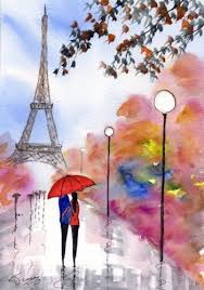 1000 Images About Rainy Days By Kj Carr On Pinterest Movie Eiffel Tower Art Umbrella Art Paris Art Print