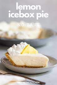 No Bake Lemon Icebox Pie Recipe 3 Ingredients Amy In The Kitchen Recipe Lemon Icebox Pie Sweetened Condensed Milk Recipes Condensed Milk Recipes