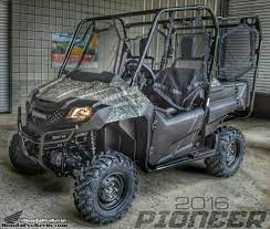 2016 Honda Pioneer 700-4 Camo Sxs Utv Side By Side Atv - Sxs700m4 Review Of Specs Pictures Videos Pricing And More At Www Honda Pioneer 1000 Atv Honda