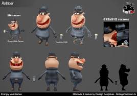 Toysburg Low Poly Models By Rodrigo Goncalves Cartoon 3d Cgsociety Low Poly Models Low Poly Character Model Sheet