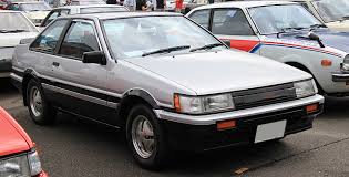 The toyota sprinter trueno ae86 is a cultural icon, which was the most hyped car of its time. Toyota Ae86 Wikipedia