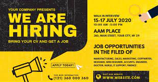 When writing a job posting, working from a template helps make sure that you include all the most important information. We Are Hiring Ads Template Postermywall