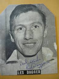 SIGNED "BEST WISHES" LES DAGGER OF PRESTON NORTH END, CARLISLE UNITED  1950's. £4.67