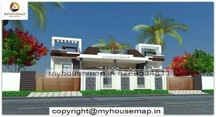 30×40 east face modern house plan. East Facing House Front Elevation Single Floor Archives My House Map