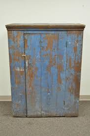 Antique Blue Distress Painted Pa Rustic Primitive Jelly Cupboard Pantry Cabinet In 2020 Jelly Cupboard Primitive Kitchen Primitive Cabinets